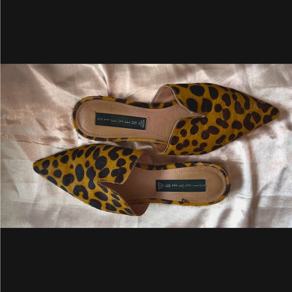Steve Madden Ally Leopard Print Slip-On Mules Size 6.5 - Picture 1 of 11